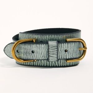 LAST ONE New Free People Denim Days Double Buckle Belt